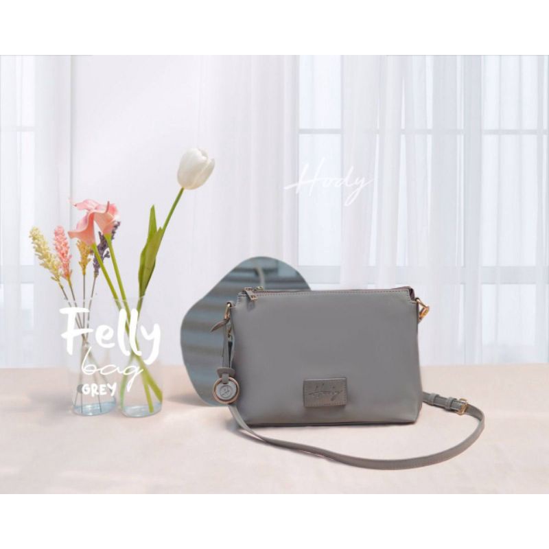FELLY BAG HODY / TAS WANITA by HODY ORIGINAL warna GREY