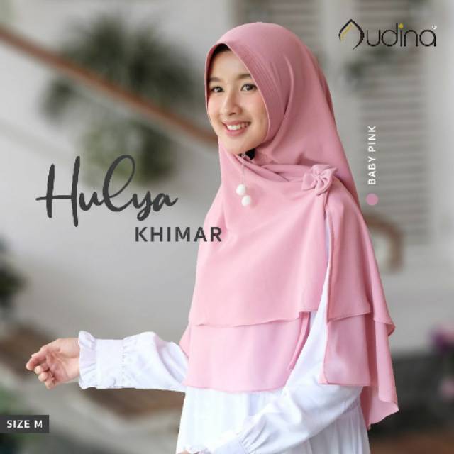 Hulya Khimar/Khimar Ceruti 2 Layer/Khimar ORI Audina Hijab/Khimar polos/Khimar polos Audina/Khimar s