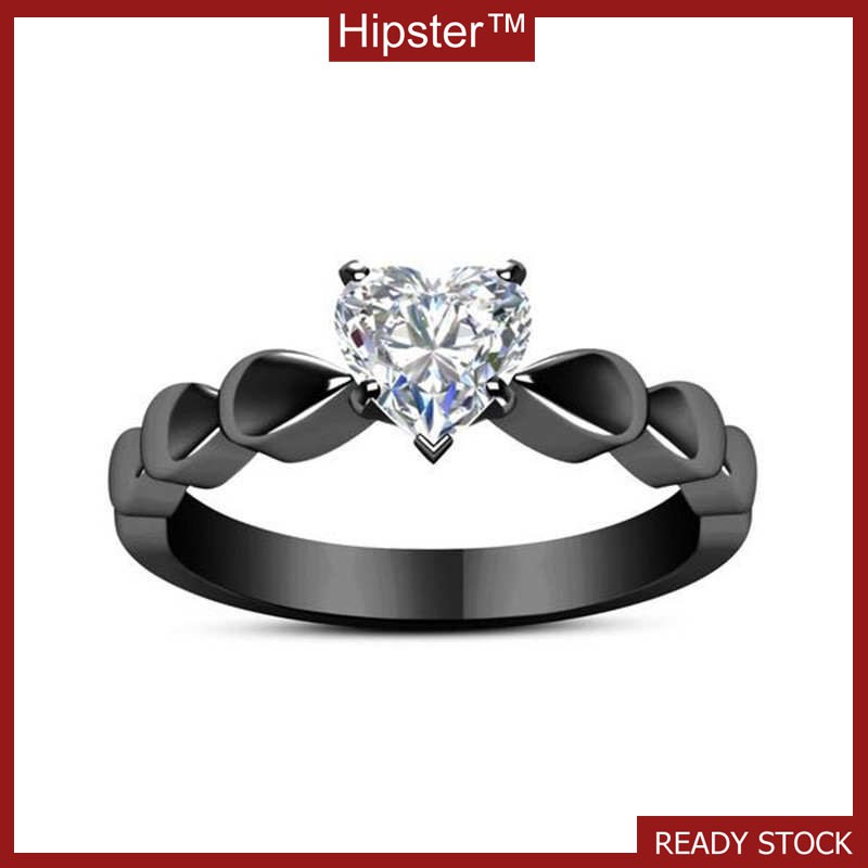 New Heart-Shaped Zircon Ring