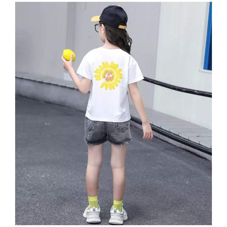 Baju Setelan Anak Perempuan Casual Smile Sun Flower