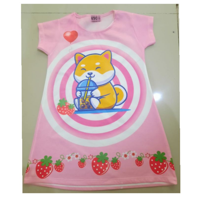 Dress Anak Boba / Baju Anak Boba / Boba / Boneka Boba / Bantal Boba / Fashion Anak