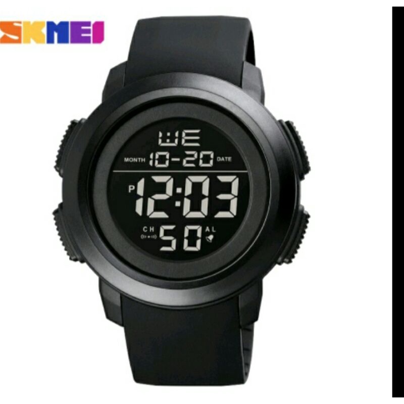 jam tangan pria skmei 1719 original garansi skmei 1719 digital tali rubber