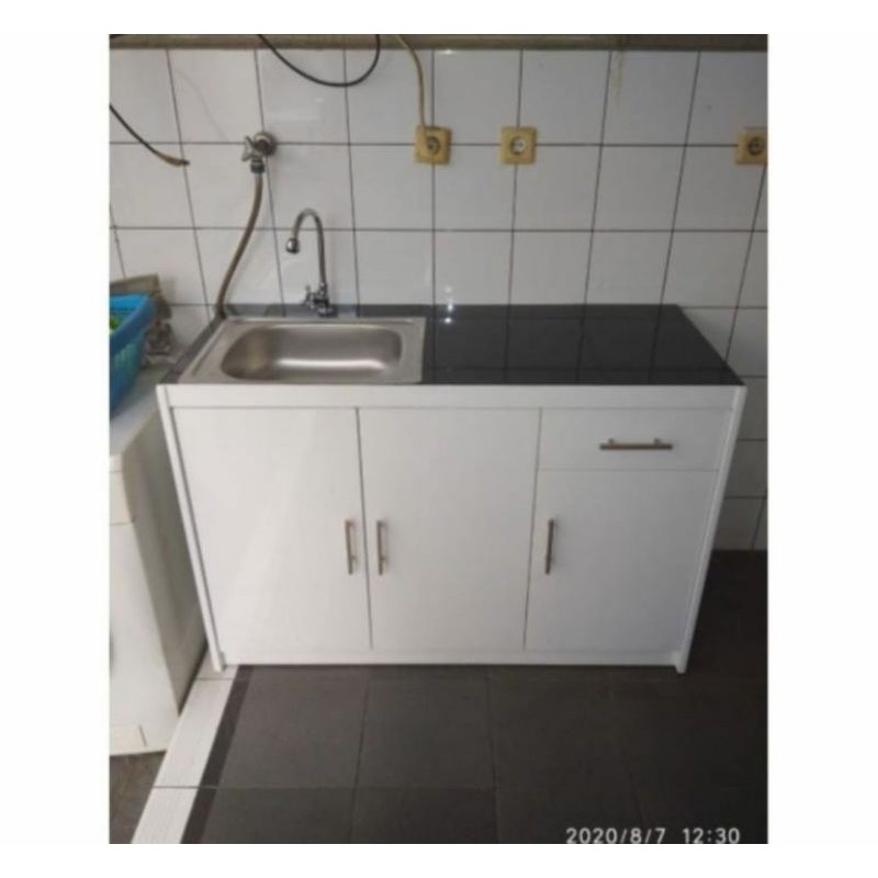 MEJA DAPUR RAK DAPUR TEMPAT SENDOK LACI CUCI PIRING SLINK
