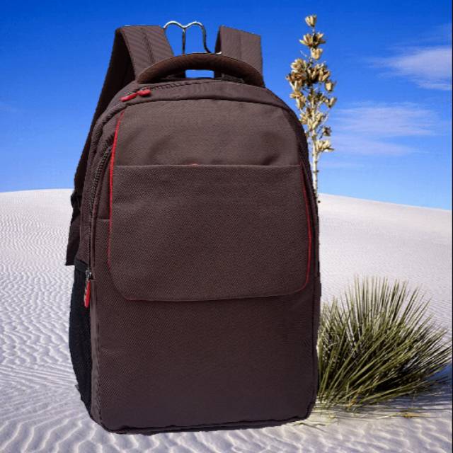 Tas Ransel Laptop Bisnis Kerja Kuliah Sekolah TasPunggung Polo Felix Sport Coklat