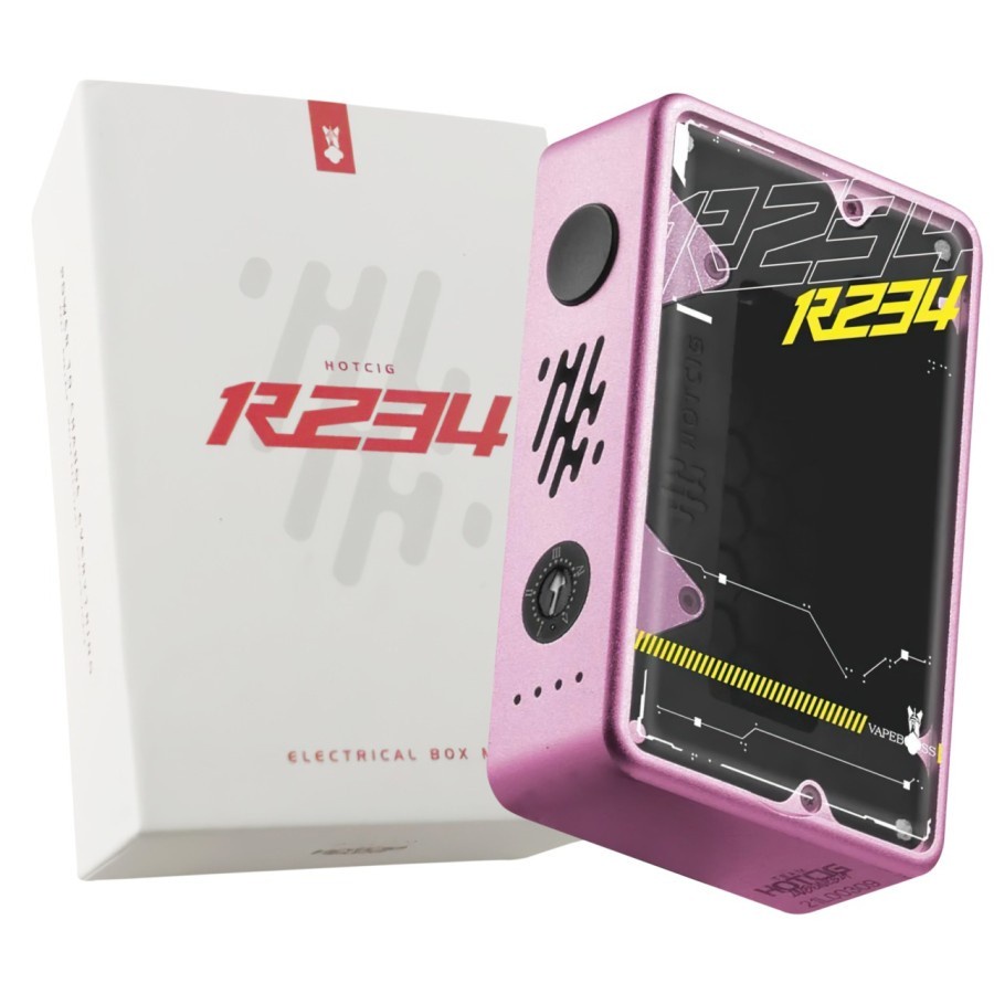 Hotcig R234 Box Mod Cyber Pink Authentic by hotcig mod vape