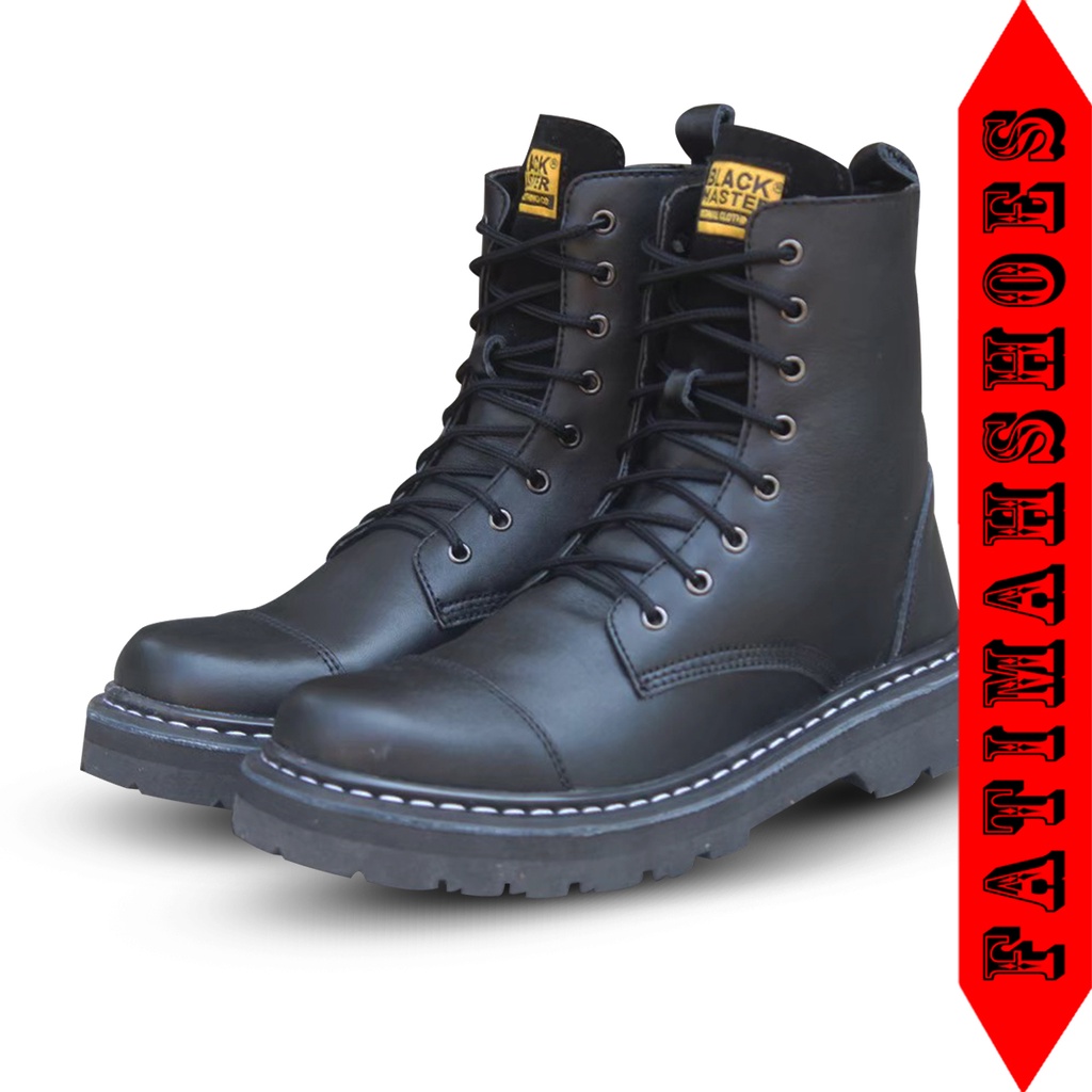 Sepatu Boots Pria Sepatu Kulit Sapi Pria Original Island Sepatu Rocker Bikers Boots Sepatu Pria Boot