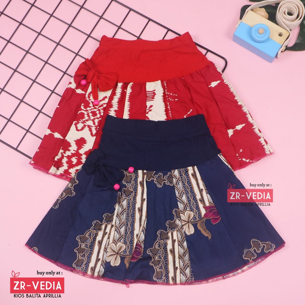 Rok Batik Anak uk. 1-2 Tahun / Rok Anak Perempuan Murah Skirt Pendek Polos Motif Kaos Baju Lucu