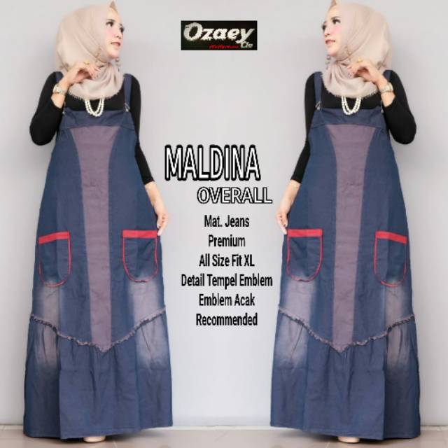 Overall gamis jeans import