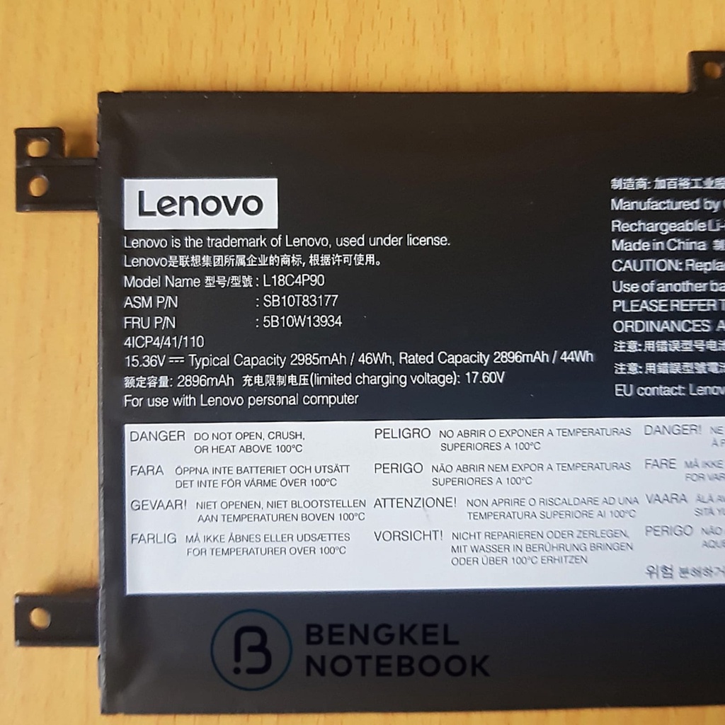 Baterai Lenovo ThinkPad L13 Yoga 20R5 20R6 20R6S00800 L18M4P90 L18D4P90 L18C4P90 5B10W13934 SB10T83177 SB10T83120 SB10T83119 SB10T83121 SB10T83176 SB10T83178