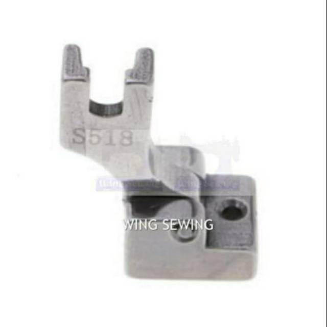 Presser Foot Sepatu Seleting Ritsleting Resleting Zipper Jepang Besi Mesin Jahit Industri