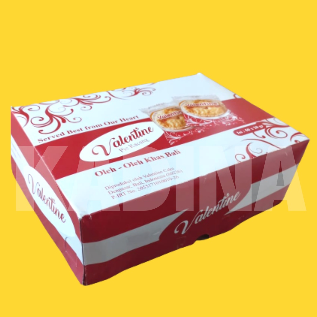 PIE KACANG VALENTINE BALI | FREE BOX isi 50 pcs | PAI KACANG BALI | Oleh-oleh Khas BALI Grosir Ecer