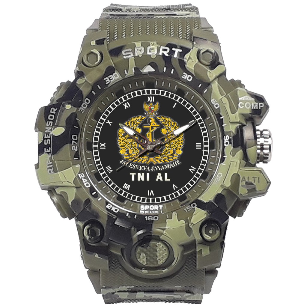 (SPECIAL EDITION) JAM TANGAN LOGO TNI-AL WATER RESISTANT NO.1