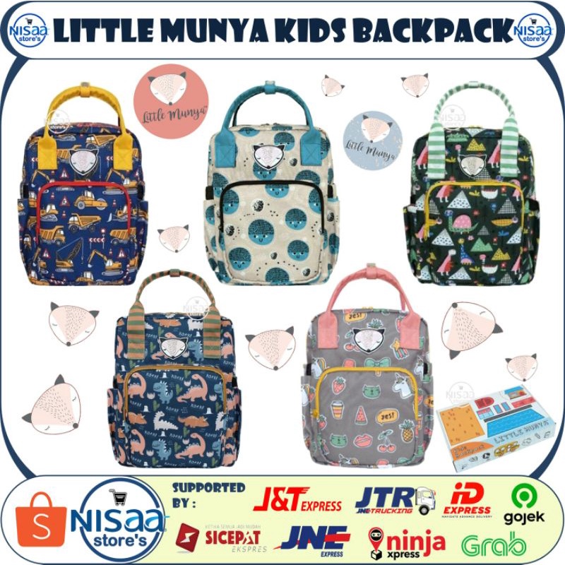 Little Munya Kids Backpack Tas Ransel Sekolah Anak