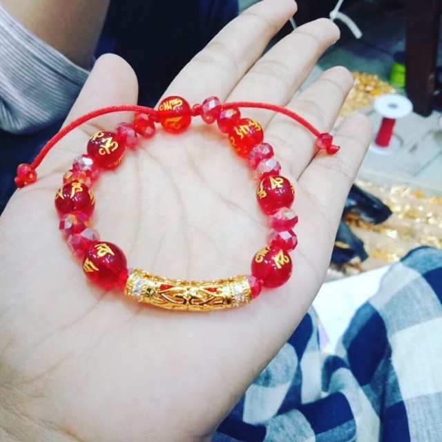 Best Item! Gelang kristal tabung variasi batu mantra