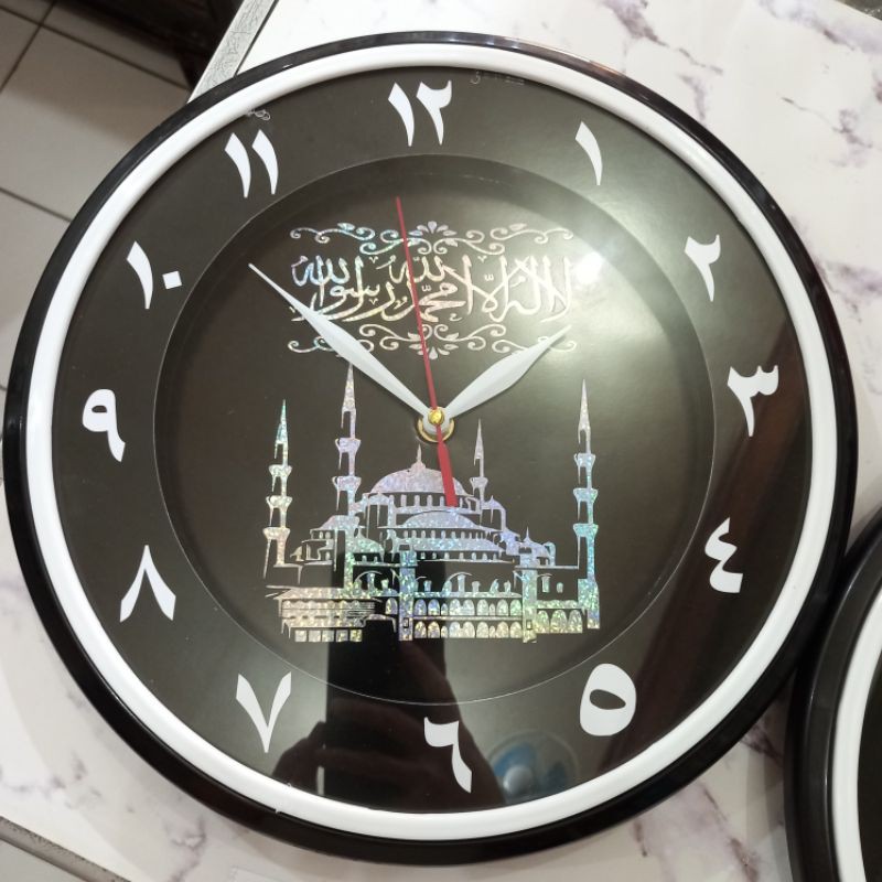 ( Toko Ricoh ) Ogana 8899 jam dinding kaligrafi