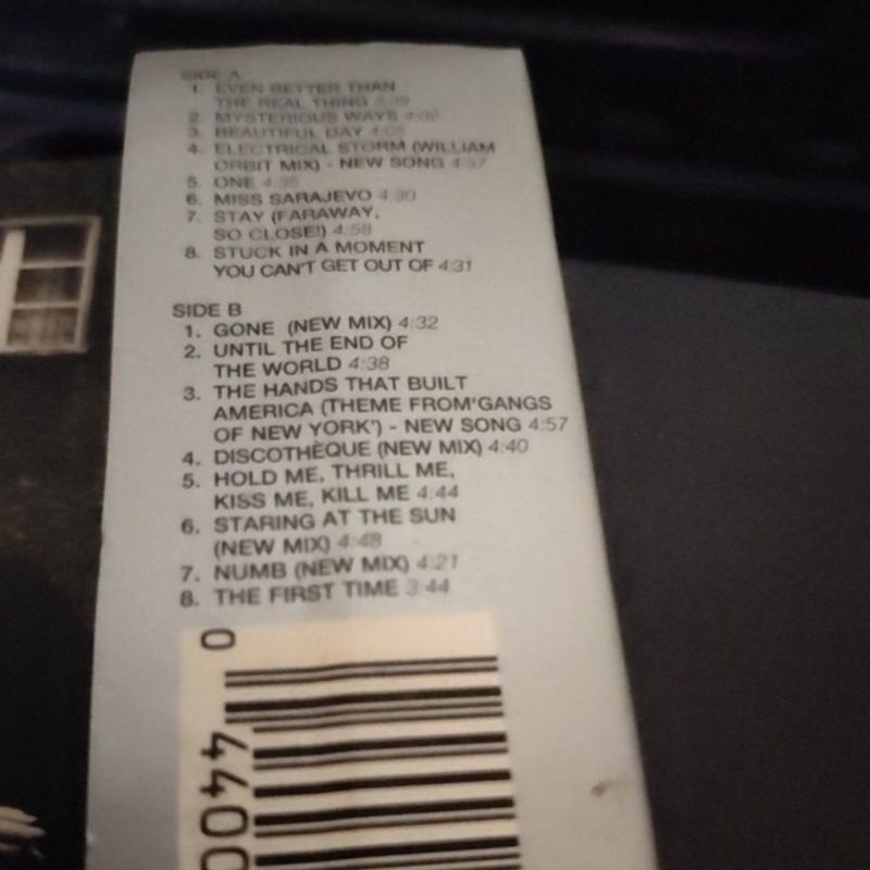 kaset pita u2 / the best of 1990-2000