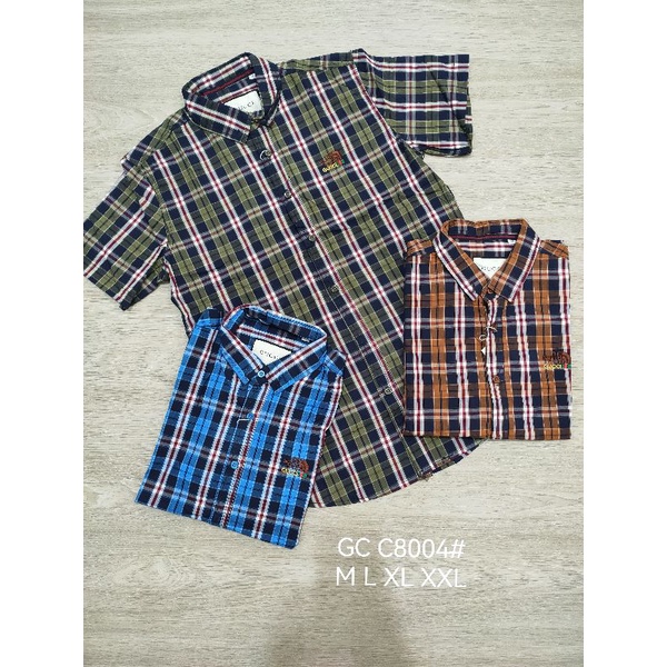 kemaja Slimfit Pria Dewasa Lengan Pendek, Import Premium, New Model