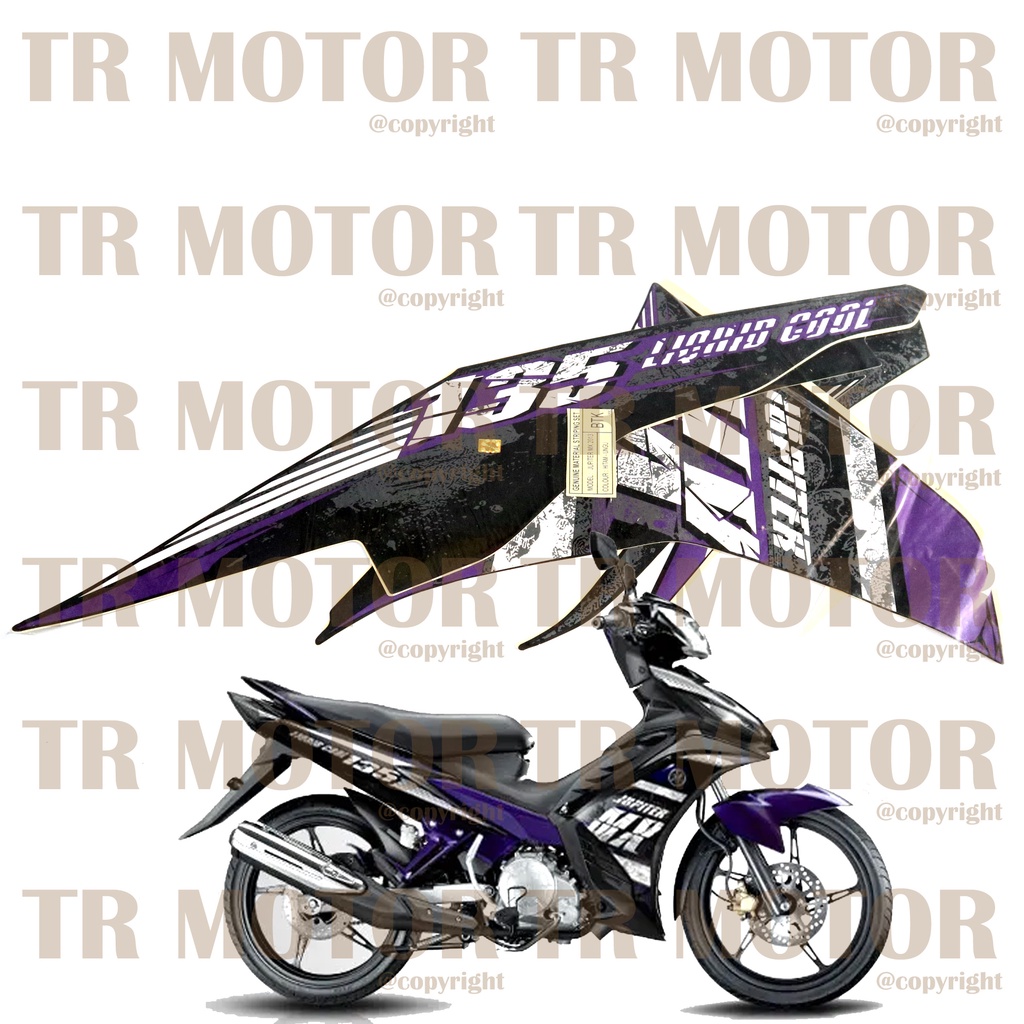 Stiker Motor Jupiter MX 135 2013 Sticker Striping Lis Full Set Motor