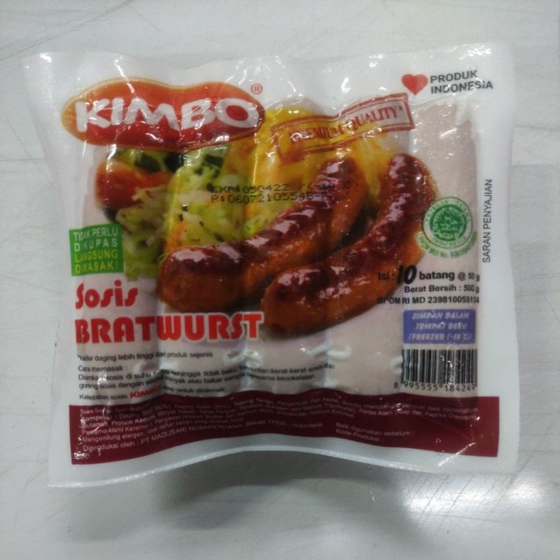 

Kimbo sosis bratwurst 500g/10pcs