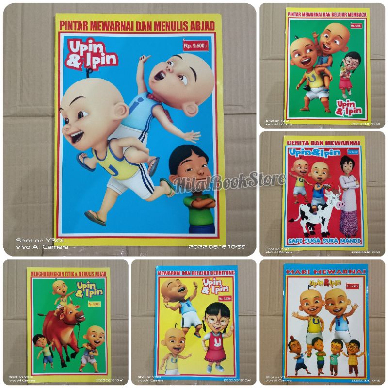 buku anak//buku mewarnai//upin-ipin