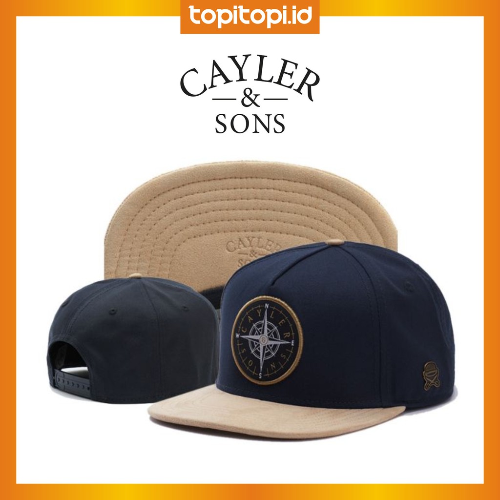 CAYLER & SONS COMPASS NAVY ORIGINAL IMPORT SNAPBACK