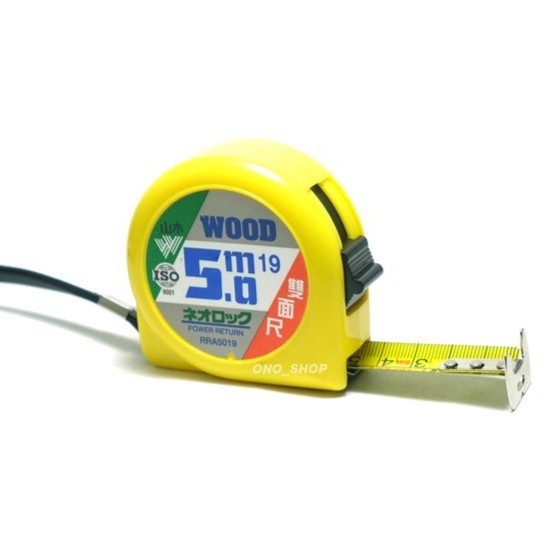 Meteran Roll Hongsui 5 Meter Tape 2 Sisi Wood Terlaris WINSTON surabaya