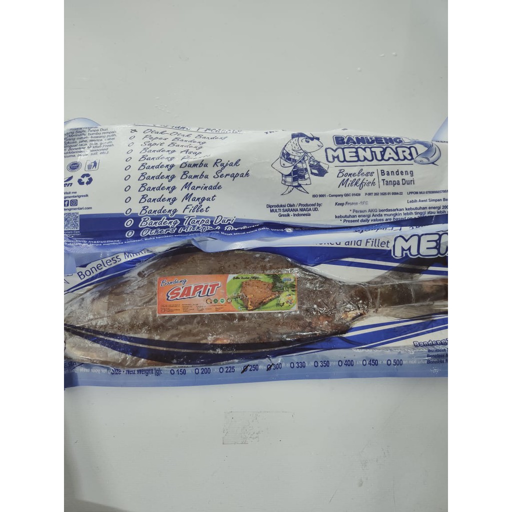 

BANDENG MENTARI SAPIT MEDIUM / BANDENG SAPIT / IKAN BANDENG SAPIT
