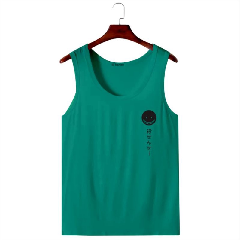 ((IB))KAOS SINGLET DEWASA/SMILE KOREA DIGITAL SABLON