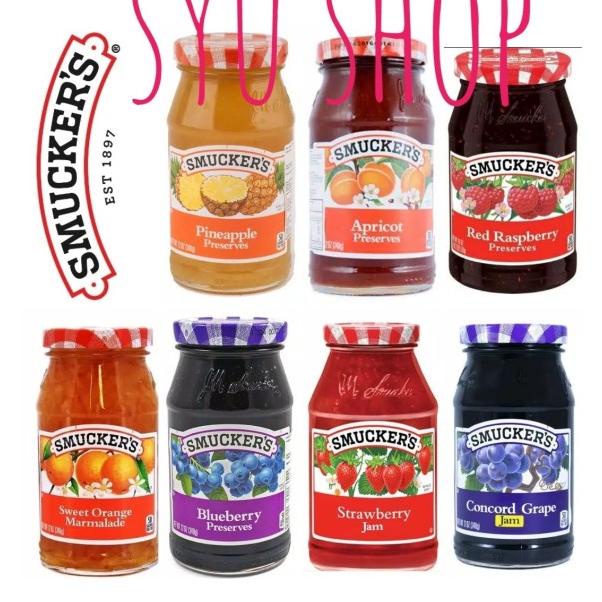 

Smuckers Smucker'S Jam Selai 340 Gr Strawberry Orange Blueberry Grape