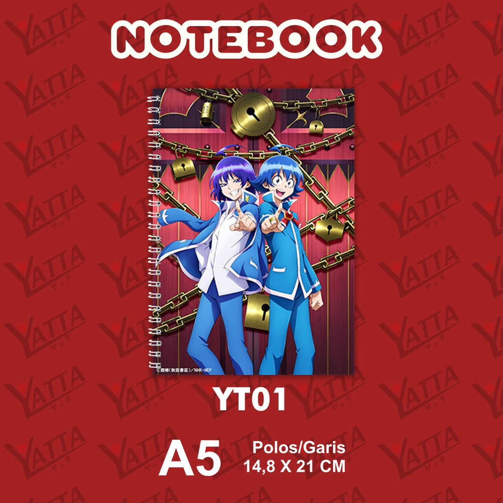 

Notebook Anime Ukuran A5 14,6 cm x 21 cm Mairimashita! Iruma-kun