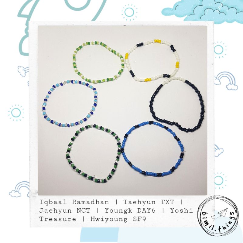 Simple Bracelet Vol.2|Iqbaal Ramadan|Taehyun TXT|Jaehyun NCT|Youngk DAY6|Yoshi Treasure|Hwiyoung SF9