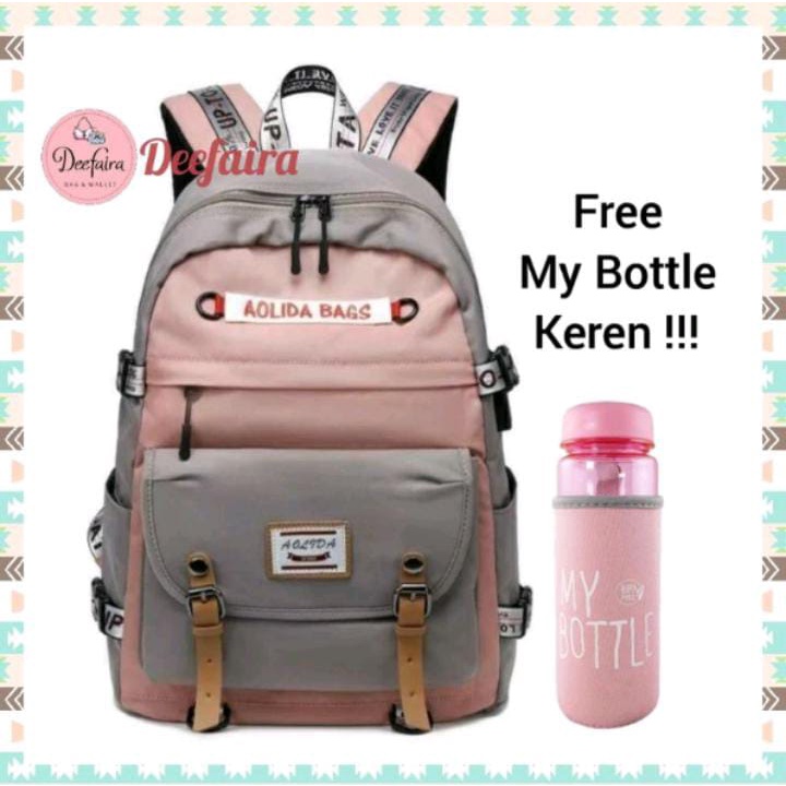 Tas Ransel Backpack Anak Remaja Sd Smp Dan Sma Free Botol Minum Model Deefaira Grup