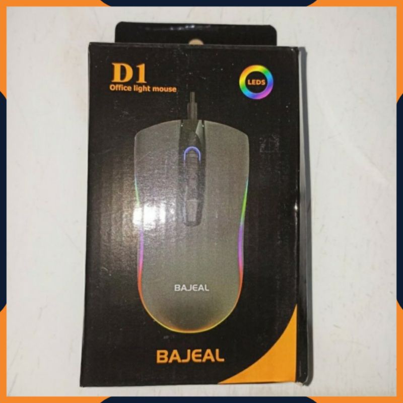 [COD] MOUSE GAMING BAJEAL D1 RGB 4 TOMBOL BUTTON LED 3 DPI / MOUSE KABEL GAMING / MOUSEPAD GAMING MURAH