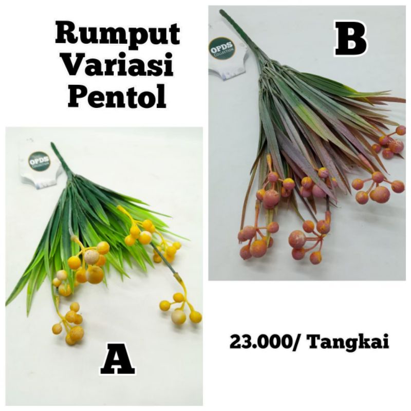 Rumput Variasi Penthol Artificial Padi varian pentol|Rumput padi imitasi