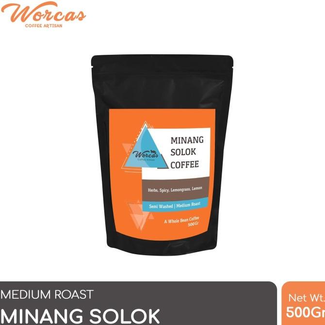 

WORCAS Arabica Minang Solok 500 Gram - Medium Roasted Coffee -Diskon Besar
