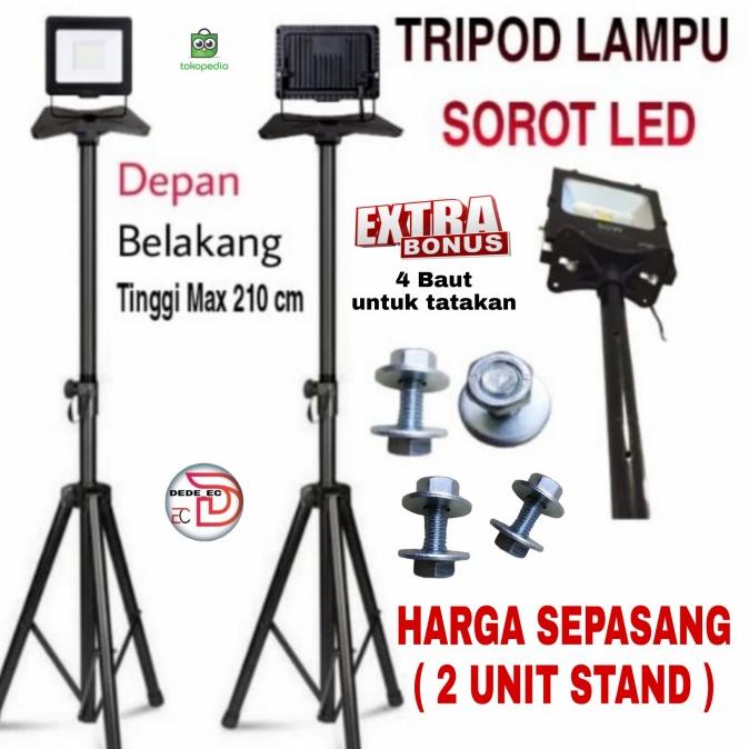 Tiang Lampu Sorot /Tripod Lampu Tembak ( Sepasang )