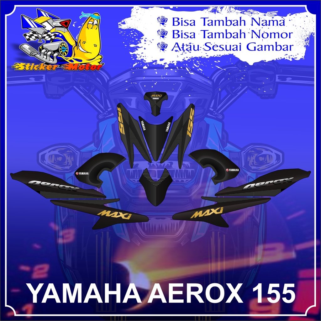 STICKER DECAL MOTOR FULL BODY AEROX MOTIF CUSTOM