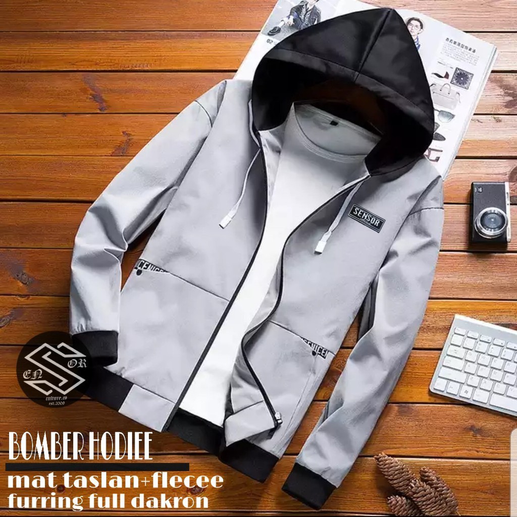 JAKET BOMBER PRIA / JAKET BOMBER CAKAR HOODIE PRIA (BAYAR DI TEMPAT/COD)