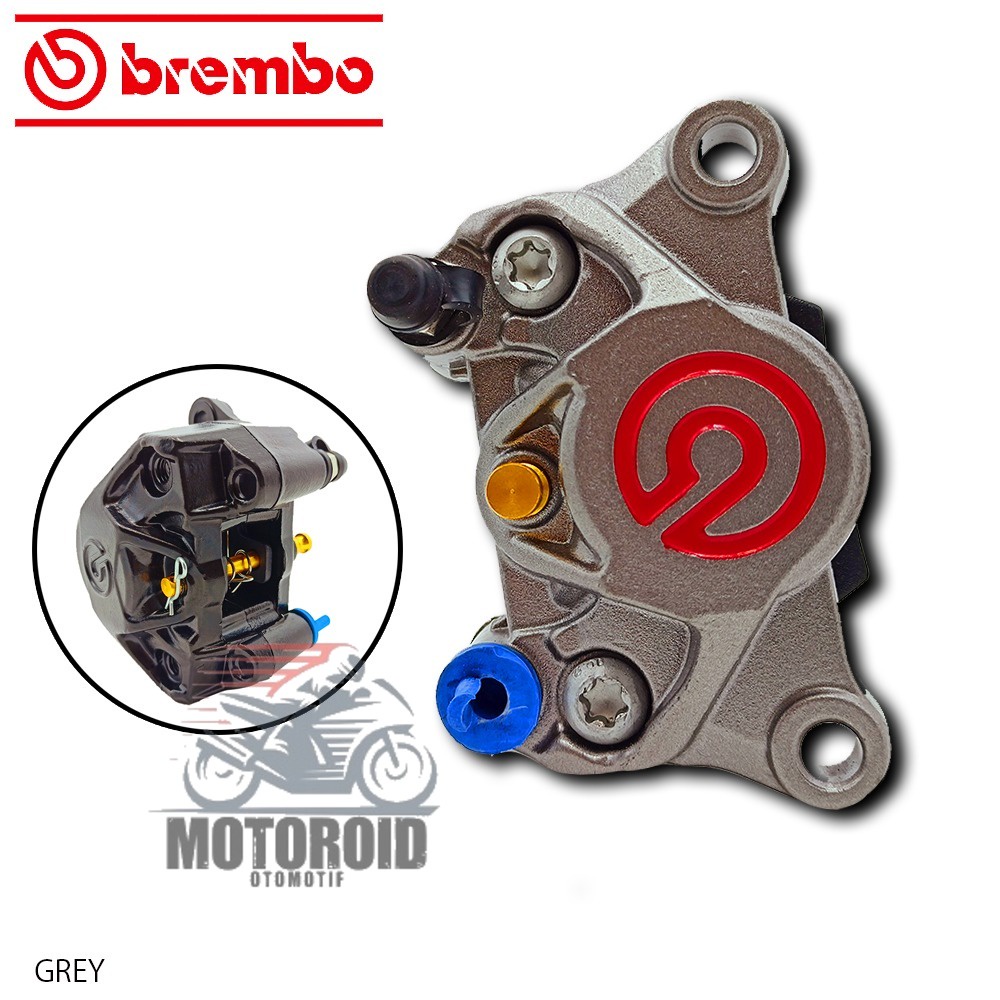 KALIPER REM KAMPAS BELAKANG BREMBDO FULL CNC OEM LIKE ORIG 2P PISTON CALIPERS