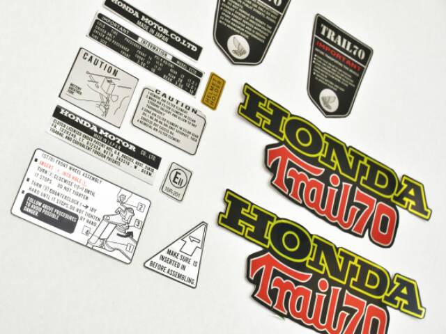 Sticker Decal Honda CT ST70 Trail70 Hatesix