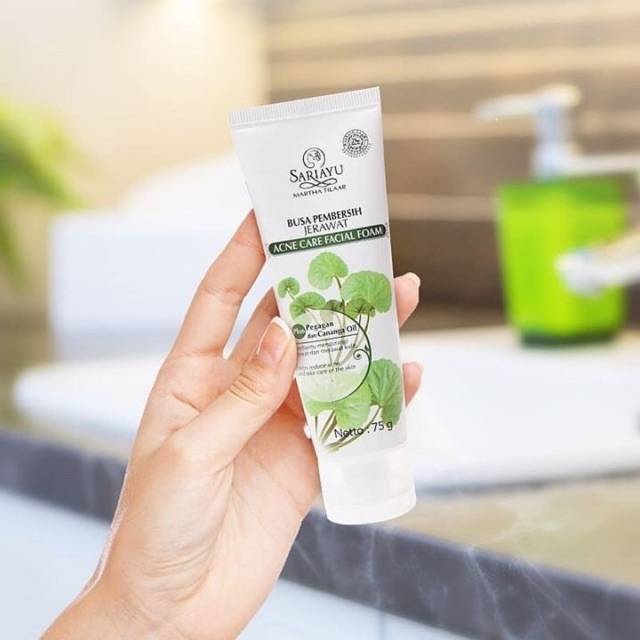 Sariayu Anti Acne Facial Foam 75 gr / Pembersih Muka / Sabun Jerawat / Anti Bacterial / Masker Jerawat / Lotion Jerawat / Intensive Acne Care / Obat Jerawat Original 100%