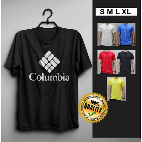 Columbia Logo Murah Keren Kaos Murah distro grosir berkualitas Sablon polyflex
