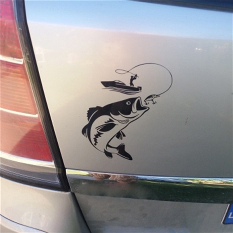 Stiker Mobil / Sticker Mobil Motif Mancing Mania