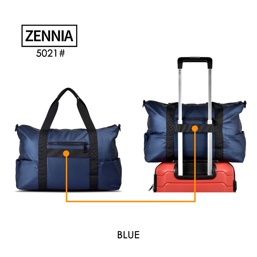 Tas Gym Zennia 5021 Travelbag Tas Travel Vacation Portable Water Tas Koper Resistant