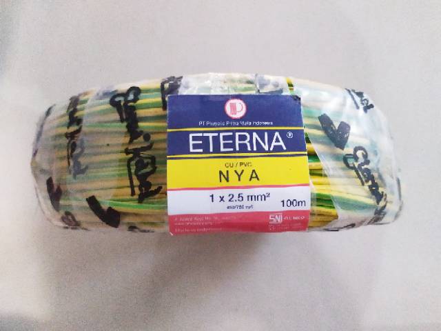 ETERNA Kabel NYA 1x2.5 / eterna kawat tunggal 1x2.5mm / eterna 1x2,5