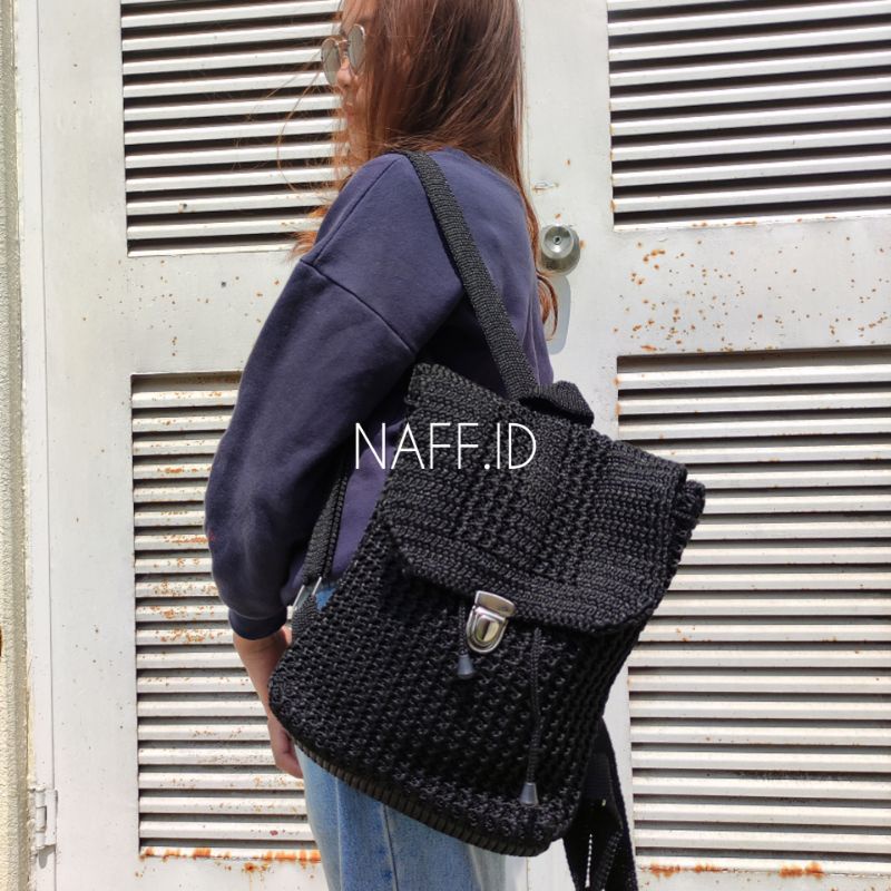 NAFF.ID-Tas Ransel Wanita Rajut &quot;Aidah&quot;