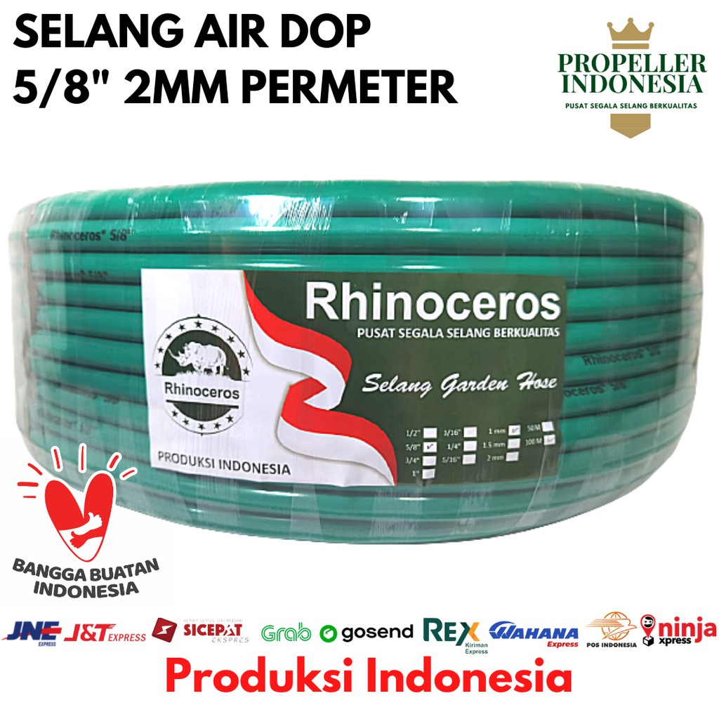 Selang Air Dop 5/8 2MM PERMETER Selang Air Taman Selang Air Cuci Motor