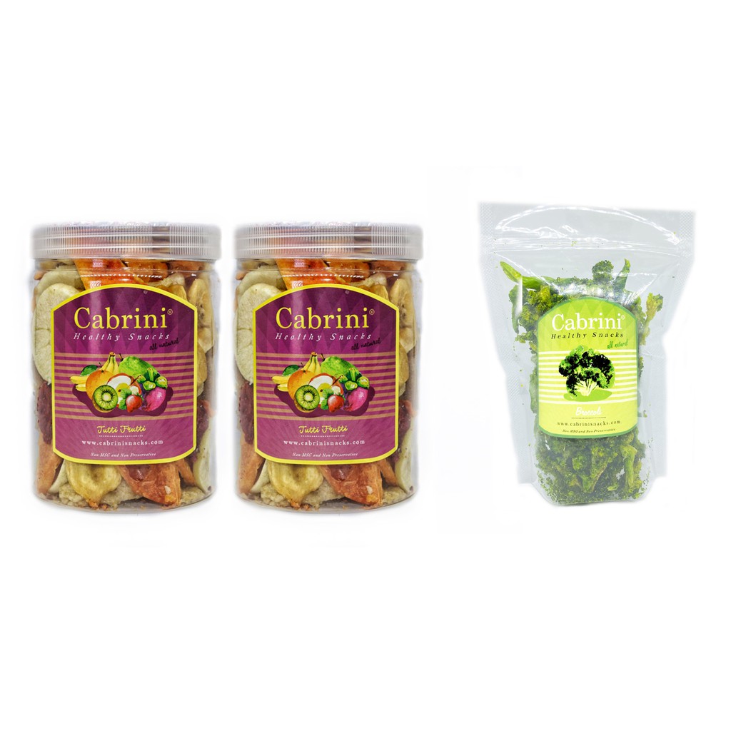 

PAKET Cabrini Snacks Crunchy Veggie Tutti Frutti 800mL Pouch PREMIUM