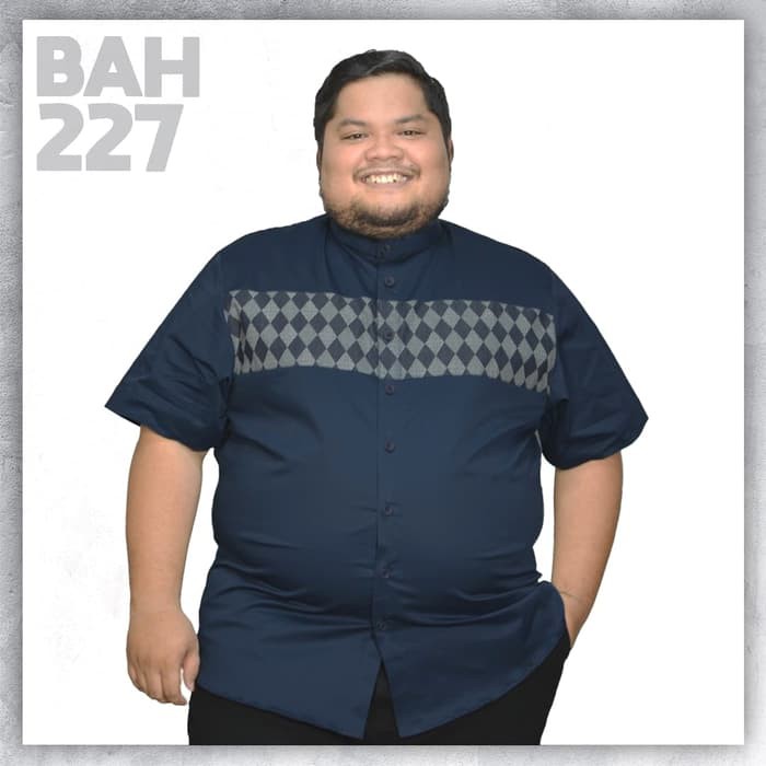 keren KEMEJA KOKO PRIA COWOK UKURAN BESAR JUMBO BIG SIZE XXXXXL  BAH227