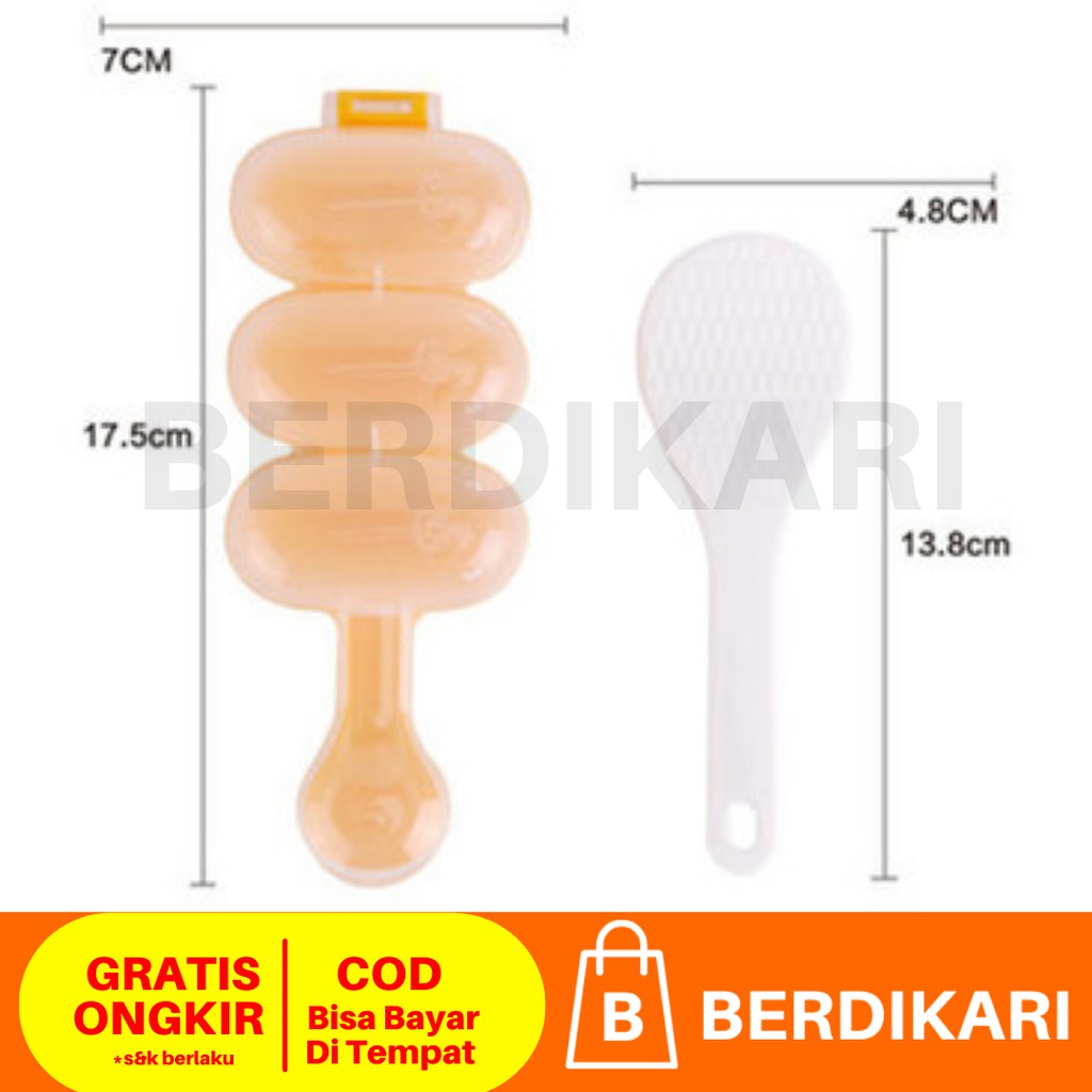 Cetakan Nasi Bento Karakter / Cetakan Nasi Bola Bento 3 in 1 Rice Ball Shaker